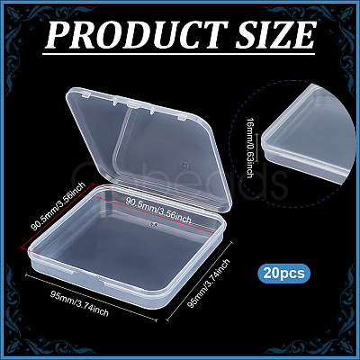 Plastic Bead Containers with Hinged Lid AJEW-WH0650-27-1