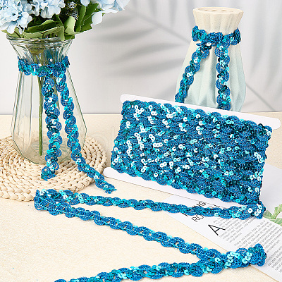 Polyester Paillette Beads OCOR-WH20012-13F-1