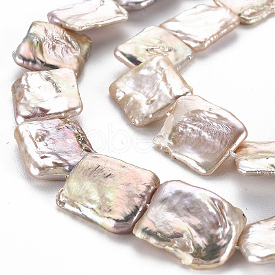 Natural Keshi Pearl Beads Strands PEAR-S020-K02-1