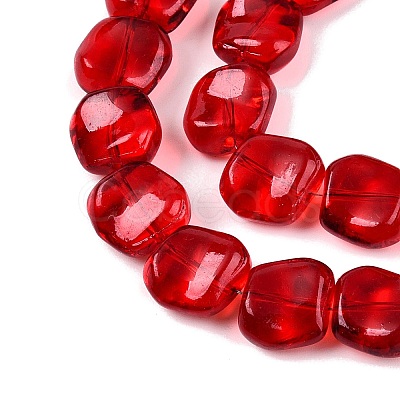 Electroplate Glass Beads Strands EGLA-N012-07N-1