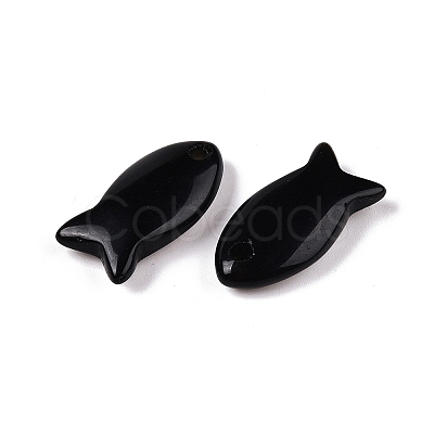 Natural Obsidian Pendants X-G-N342-106A-1