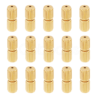 Brass Screw Clasps KK-FH0001-07G-1