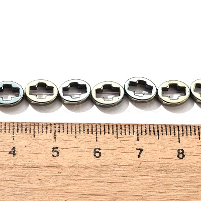Electroplated Synthetic Non-magnetic Hematite Beads Strands G-L613-Z01-01L-1