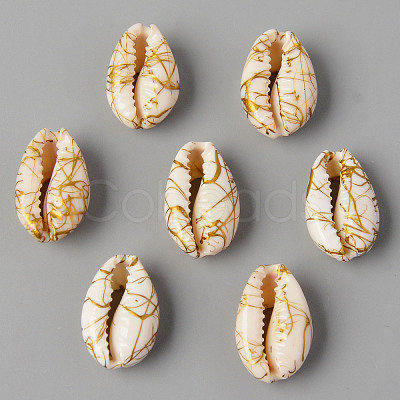 Natural Cowrie Shell Beads X-SSHEL-N0232-08E-1