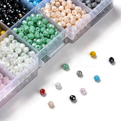 10 Colors Electroplate Glass Beads EGLA-X0006-01E-4mm-1