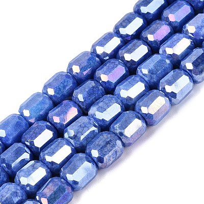 Anti-Tarnish Electroplate Glass Beads Strands EGLA-N027-03A-17-1