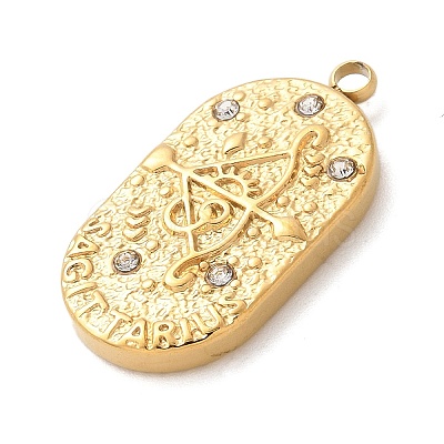 304 Stainless Steel Pendants STAS-F349-03G-09-1