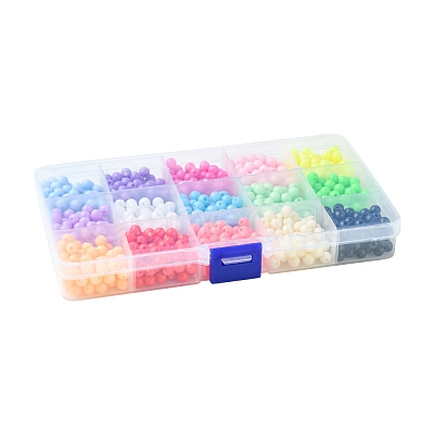 15 Colors Plastic Beads MACR-FS0001-79-1