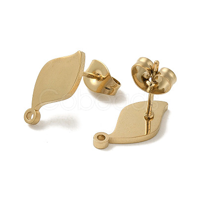 Ion Plating(IP) 304 Stainless Steel Stud Earring Findings STAS-I206-25G-1