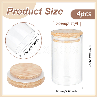 Transparent Glass Jar DIY-WH0060-23B-1