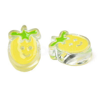 Transparent Acrylic Enamel Beads TACR-N012-004G-1