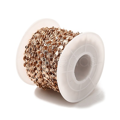 Ion Plating(IP) 304 Stainless Steel Flower Link Chains STAS-B041-08RG-1