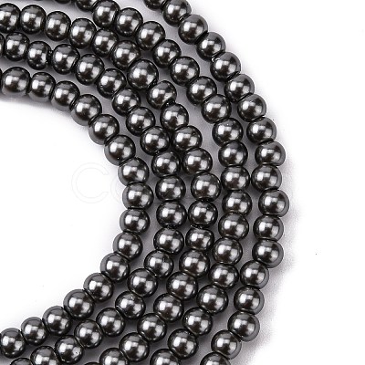 Eco-Friendly Glass Pearl Beads HY-J002-4mm-HX088-1
