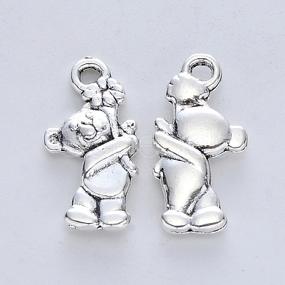 Tibetan Style Alloy Pendants TIBE-R316-045AS-RS-1