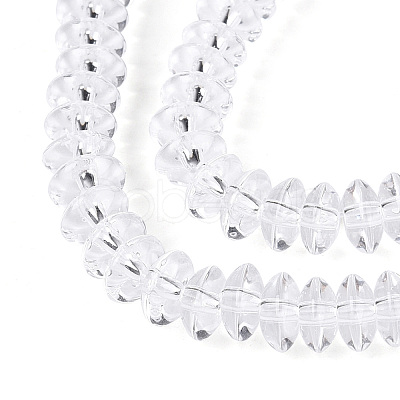 Transparent Glass Beads Strands GLAA-T025-6mm-07B-1