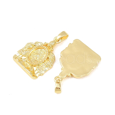 Brass Pendants KK-F931-16G-1