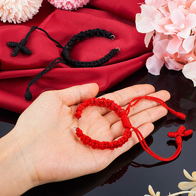 Nylon Weave Bracelets Making AJEW-TA00023-1
