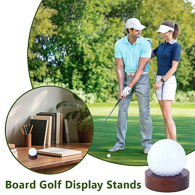 8Pcs Pine Board Golf Display Stands for Display Golf Ball ODIS-OC0001-95-1