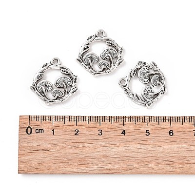 Tibetan Style Alloy Pendants PALLOY-R134-09B-RS-1