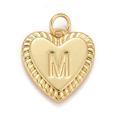 Rack Plating Golden Brass Pendants KK-E260-01G-M-1