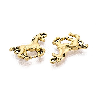 Tibetan Style Alloy Horse Links Connector Charms PALLOY-WH0110-37AG-01-1