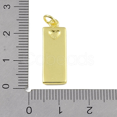 Brass Micro Pave Clear Cubic Zirconia Pendants KK-P266-06G-M-1