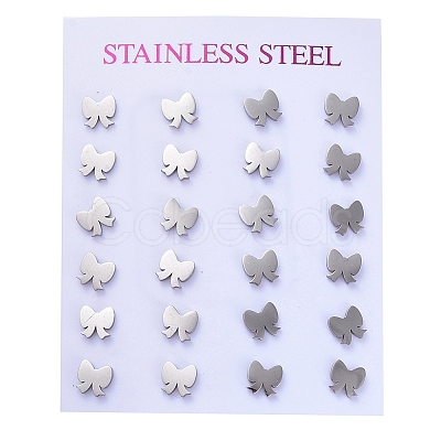 Tarnish Resistant 304 Stainless Steel Stud Earrings EJEW-H368-30P-1