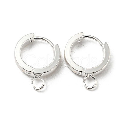 201 Stainless Steel Huggie Hoop Earrings Findings STAS-A167-01M-S-1