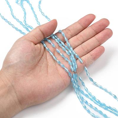 Opaque Glass Beads Strands GLAA-P001-04A-03-1