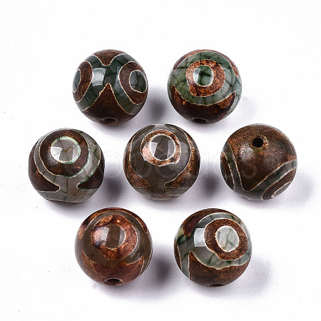 Tibetan Style dZi Beads TDZI-N001-004-1
