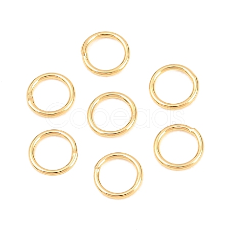 Brass Closed Jump Rings KK-D257-01G-05-1
