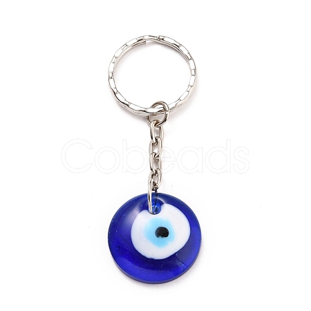 Evil Eye Lampwork Keychain KEYC-JKC00228-01-1