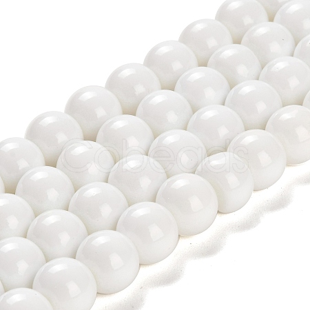 Painted Glass Bead Strands LS-DGLA-S071-12mm-01-1