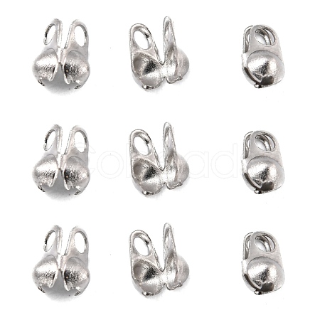 Tarnish Resistant 304 Stainless Steel Smooth Surface Bead Tips X-STAS-D150-01P-1