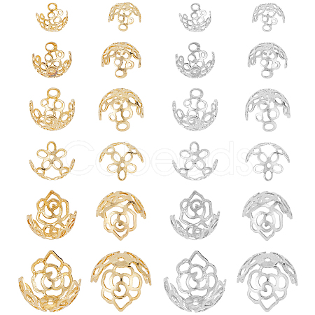 Brass Bead Cap KK-PH0006-05-1