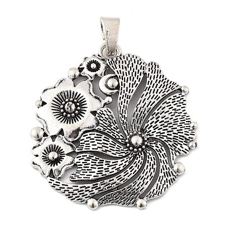 Tibetan Style Alloy Big Pendants PALLOY-D362-02AS-A-1