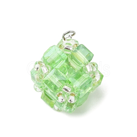 Glass Pendants PALLOY-MZ01350-02-1
