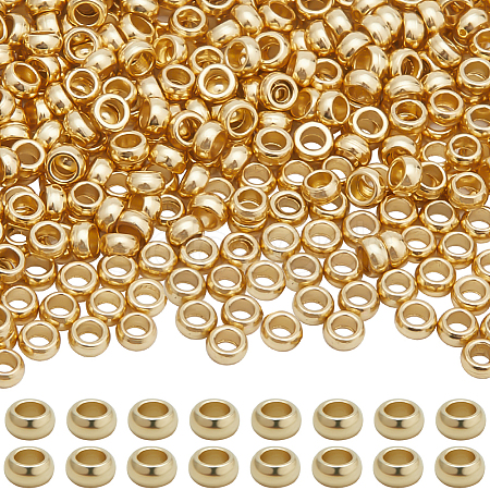 800Pcs 316 Surgical Stainless Steel Rondelle Crimp Beads STAS-BBC0008-70-1