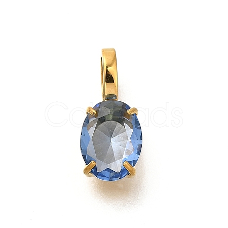 Ion Plating(IP) 304 Stainless Steel Rhinestone Pendants STAS-A104-11G-08-1