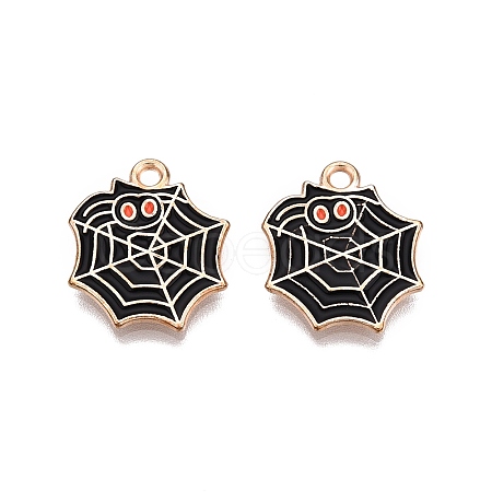Halloween Theme Alloy Enamel Pendants X-PALLOY-N176-35-RS-1
