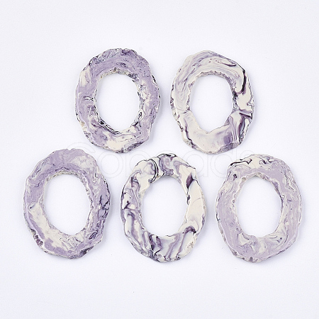 Half Drilled Resin Beads RESI-S374-31E-1