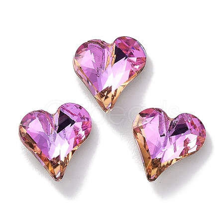 Glass Rhinestone Cabochons RGLA-G020-04B-D502-1