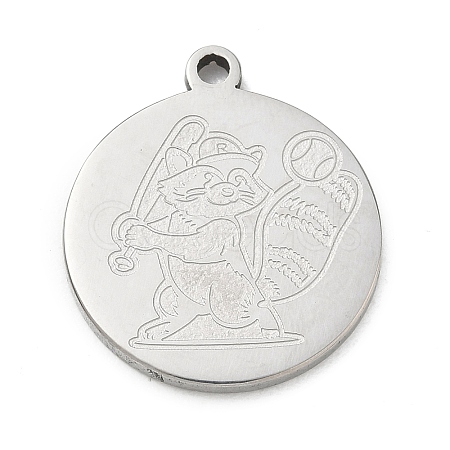 201 Stainless Steel Pendants SA-CBA3D3A-05P-08-1