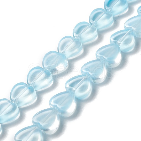 Transparent Glass Beads Strand GLAA-F112-03E-1