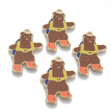 Alloy Enamel Pendants X-ENAM-T011-03KC-RS-1