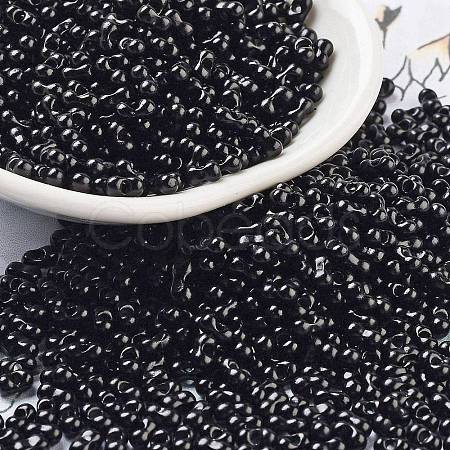 Baking Paint Glass Seed Beads SEED-A033-04A-1