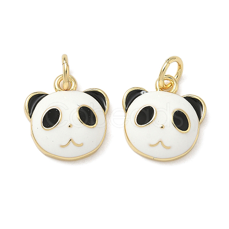 Brass Enamel Charms KK-P326-05G-1