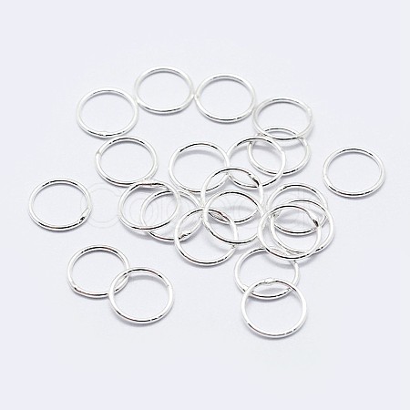 925 Sterling Silver Soldered Closed Jump Rings STER-F036-03S-0.8x6-1