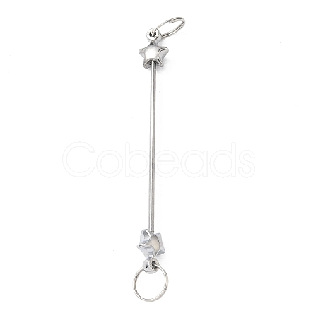 Iron Beadable Keychain Bar IFIN-F164-03A-1