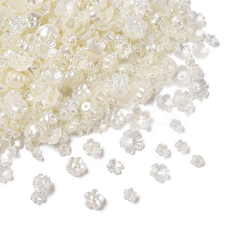 Pearlized ABS Plastic Beads KY-G032-02B-1